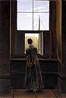 Woman at a Window by Caspar David Friedrich